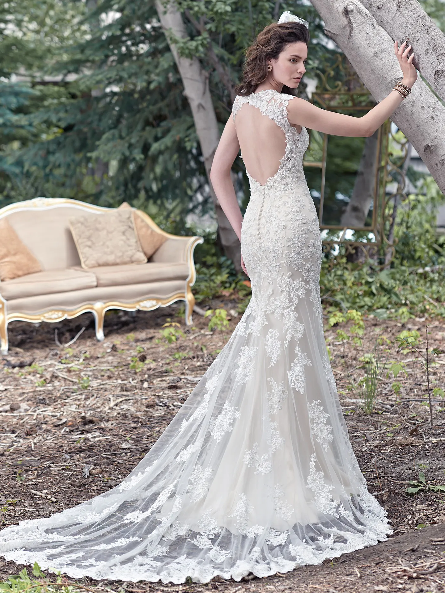 Maggie Sottero Wedding Dress Collins 6MT266 back