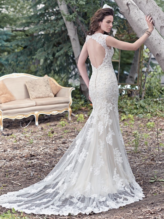 Maggie Sottero Wedding Dress Collins 6MT266 back