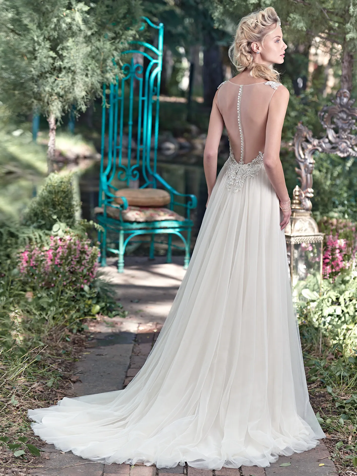 Maggie Sottero Wedding Dress Kalisti 6MW238 back