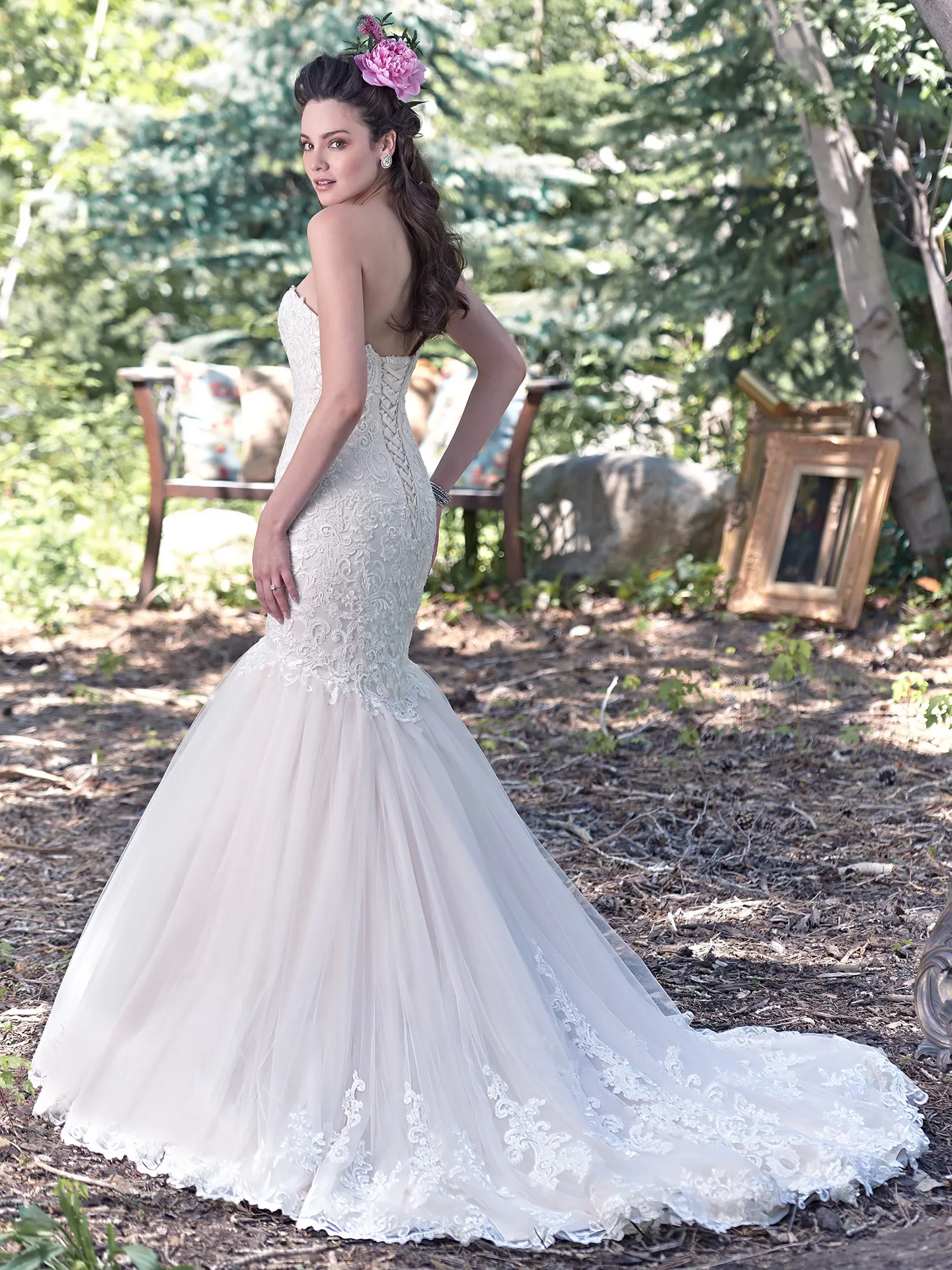 Maggie Sottero Wedding Dress Lansing 6MZ220 back