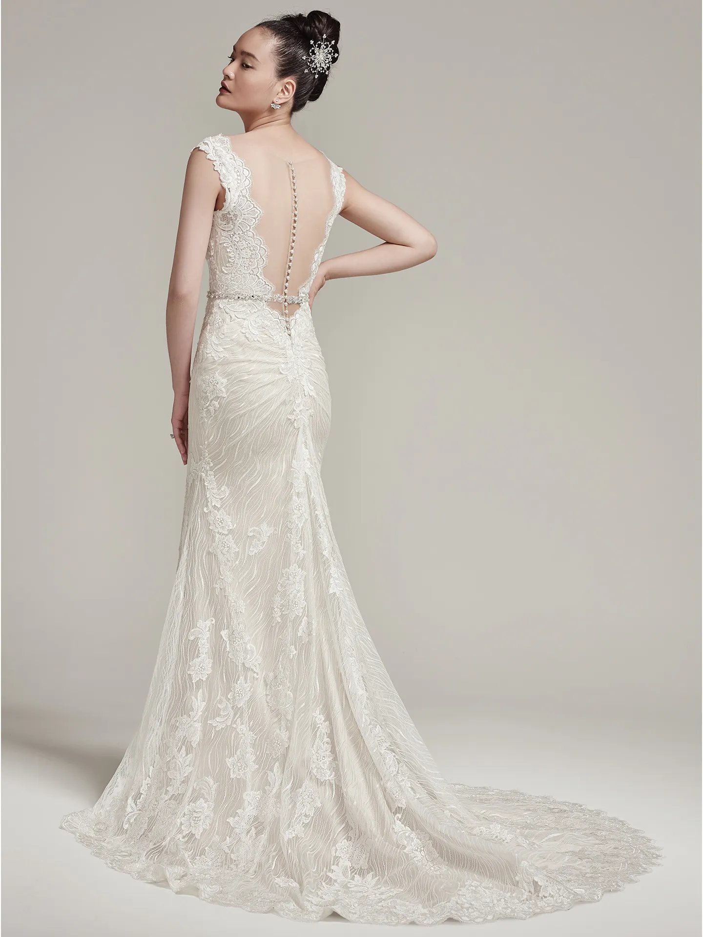Wyatt  Sexy Lace Wedding Dress by Sottero and Midgley