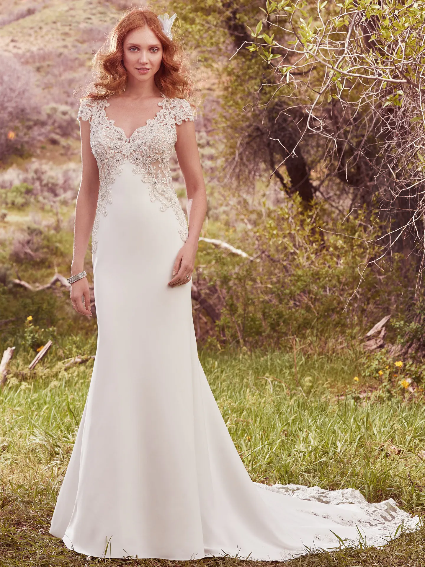 Odette   ace Crepe Wedding Dress by Maggie Sottero