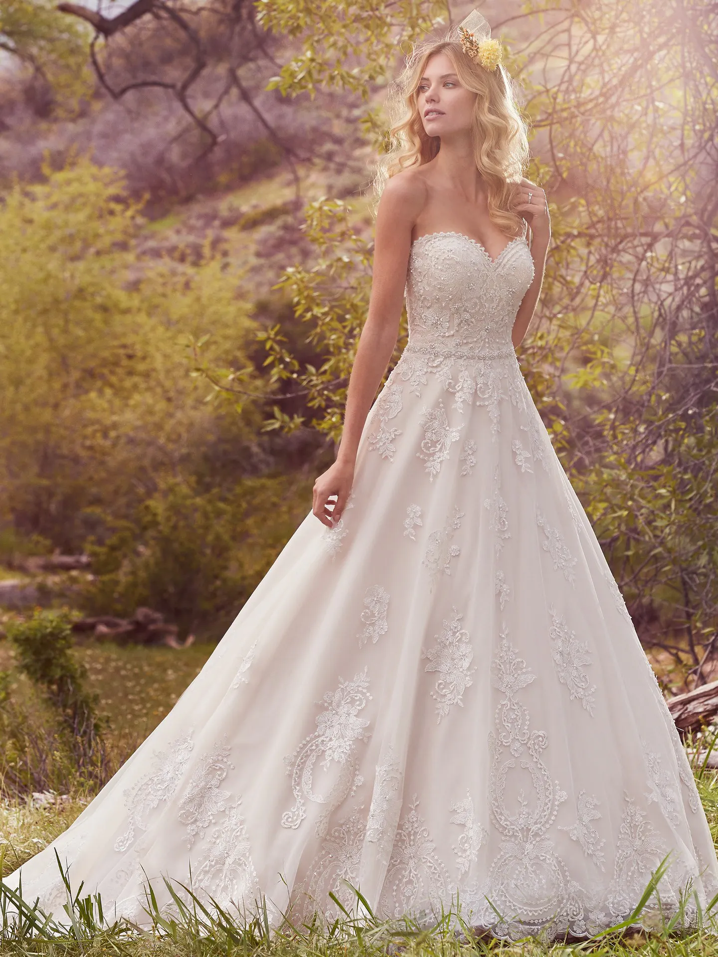 Reba  Rustic Lace Wedding Dress by Maggie Sottero