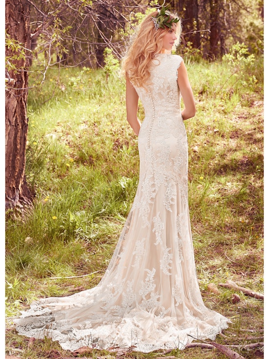 Elsa (7MS411) Modest Lace Wedding Dress by Maggie Sottero
