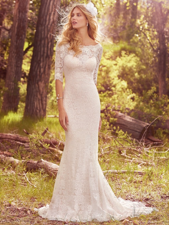 McKenzie Lace Fit-and-Flare Wedding Gown | Maggie Sottero | Maggie Sottero