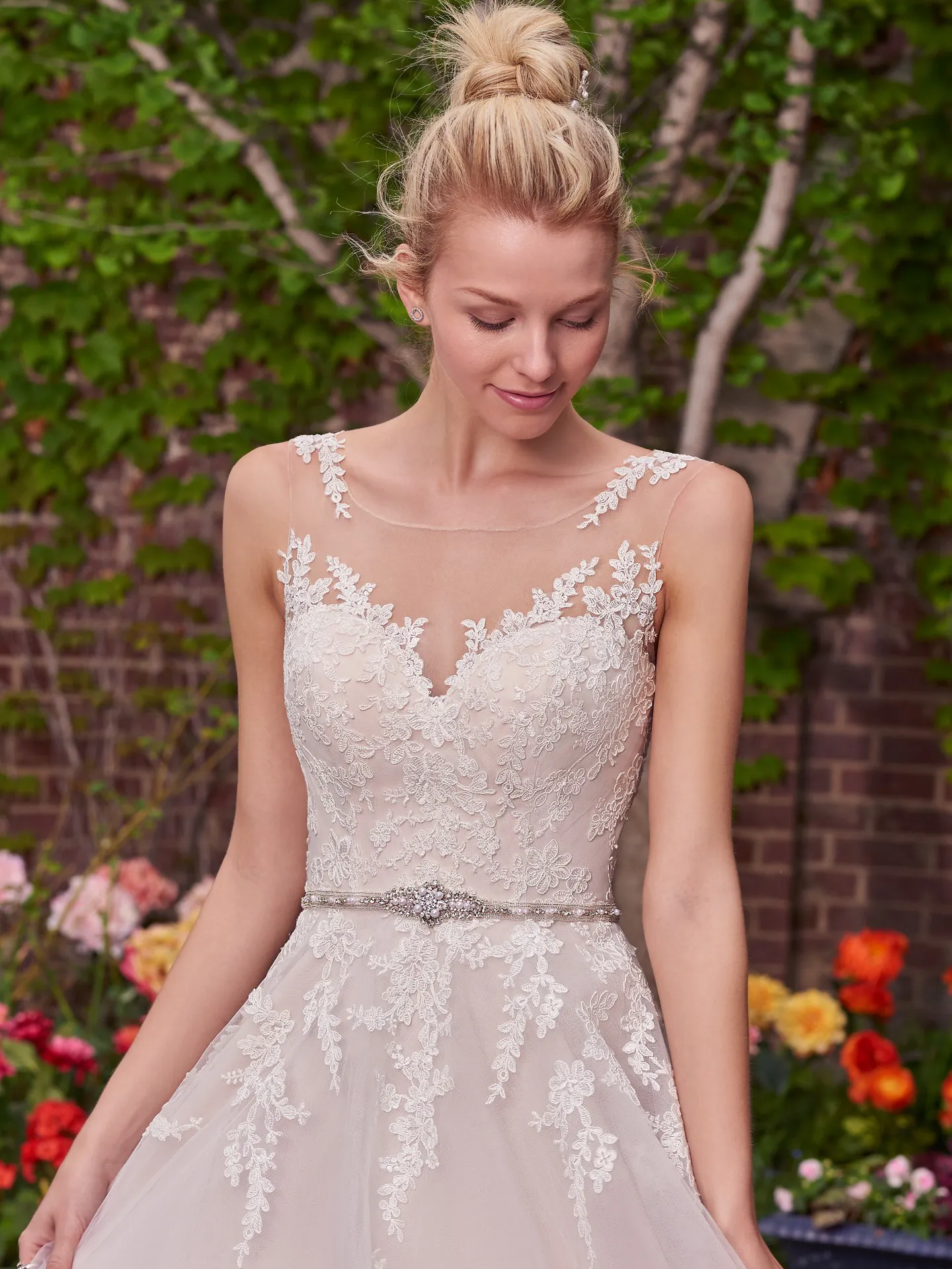 Olivia lace Wedding Dress by Rebecca Ingram