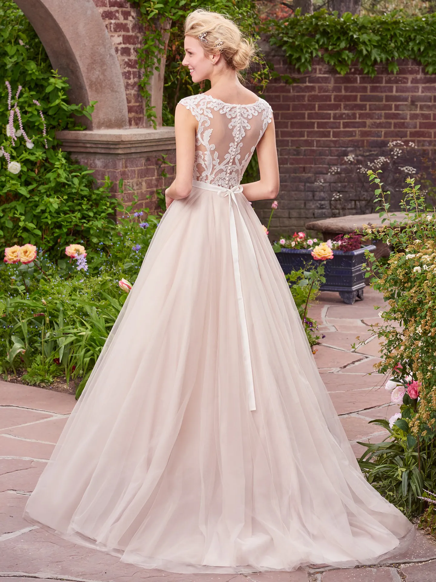 Carrie   Lace Wedding Dress by Rebecca Ingram