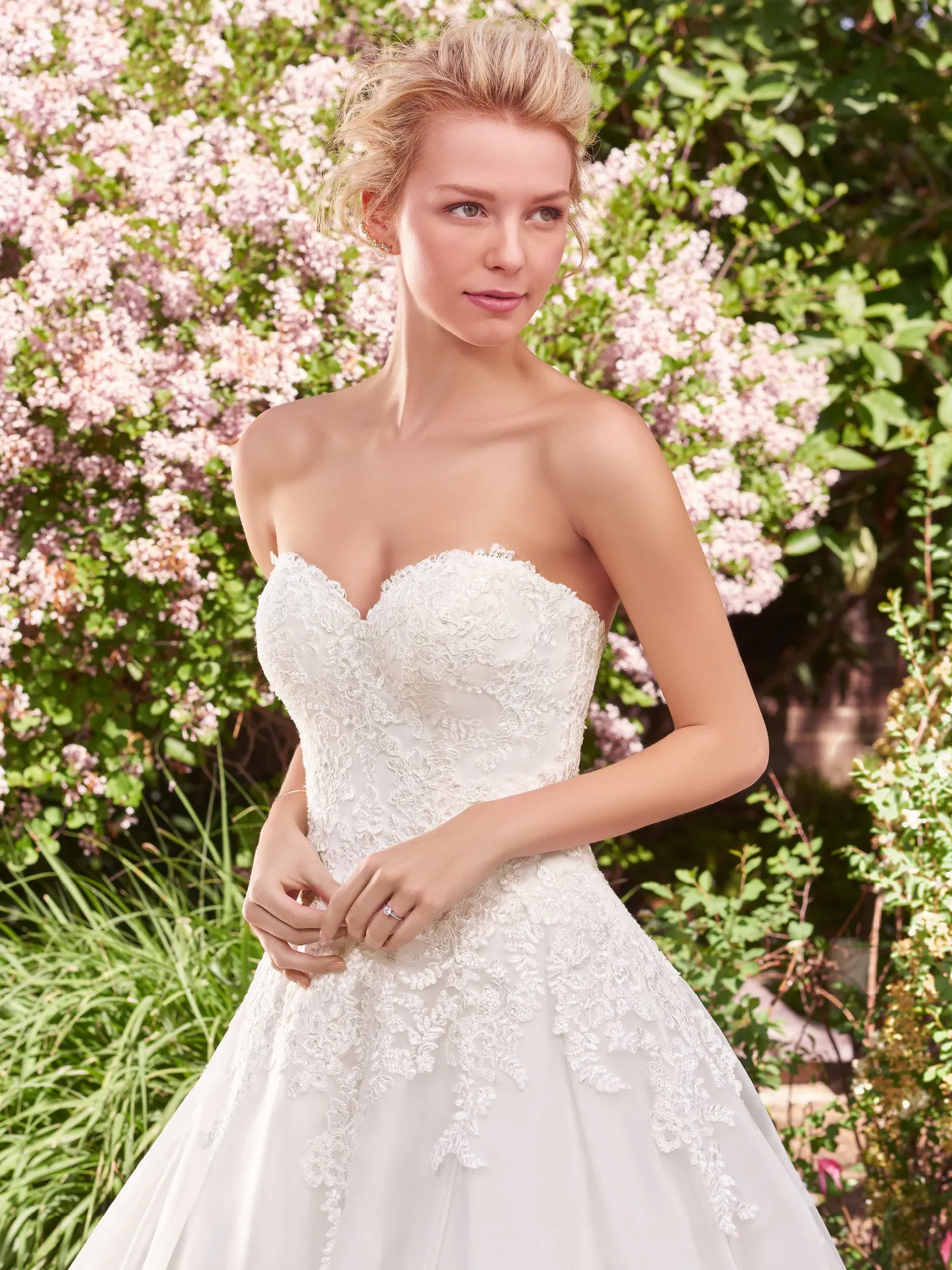 Darlene  Vintage Lace Wedding Dress by Rebecca Ingram