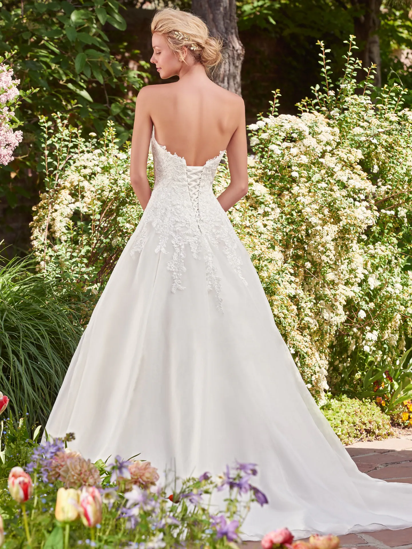 Darlene  Vintage Lace Wedding Dress by Rebecca Ingram