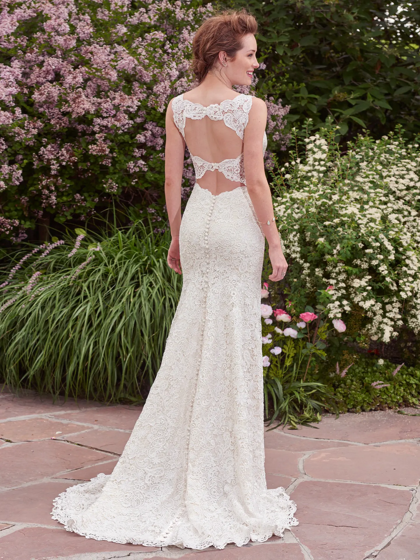 Hope  Vintage Lace Wedding Dress by Rebecca Ingram