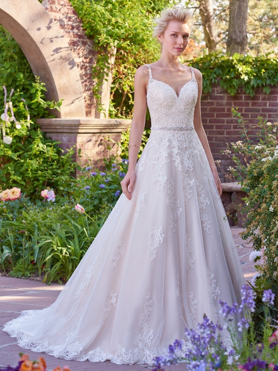 Allison (Curve) (CRV-7RS305) lace Wedding Dress by Rebecca Ingram