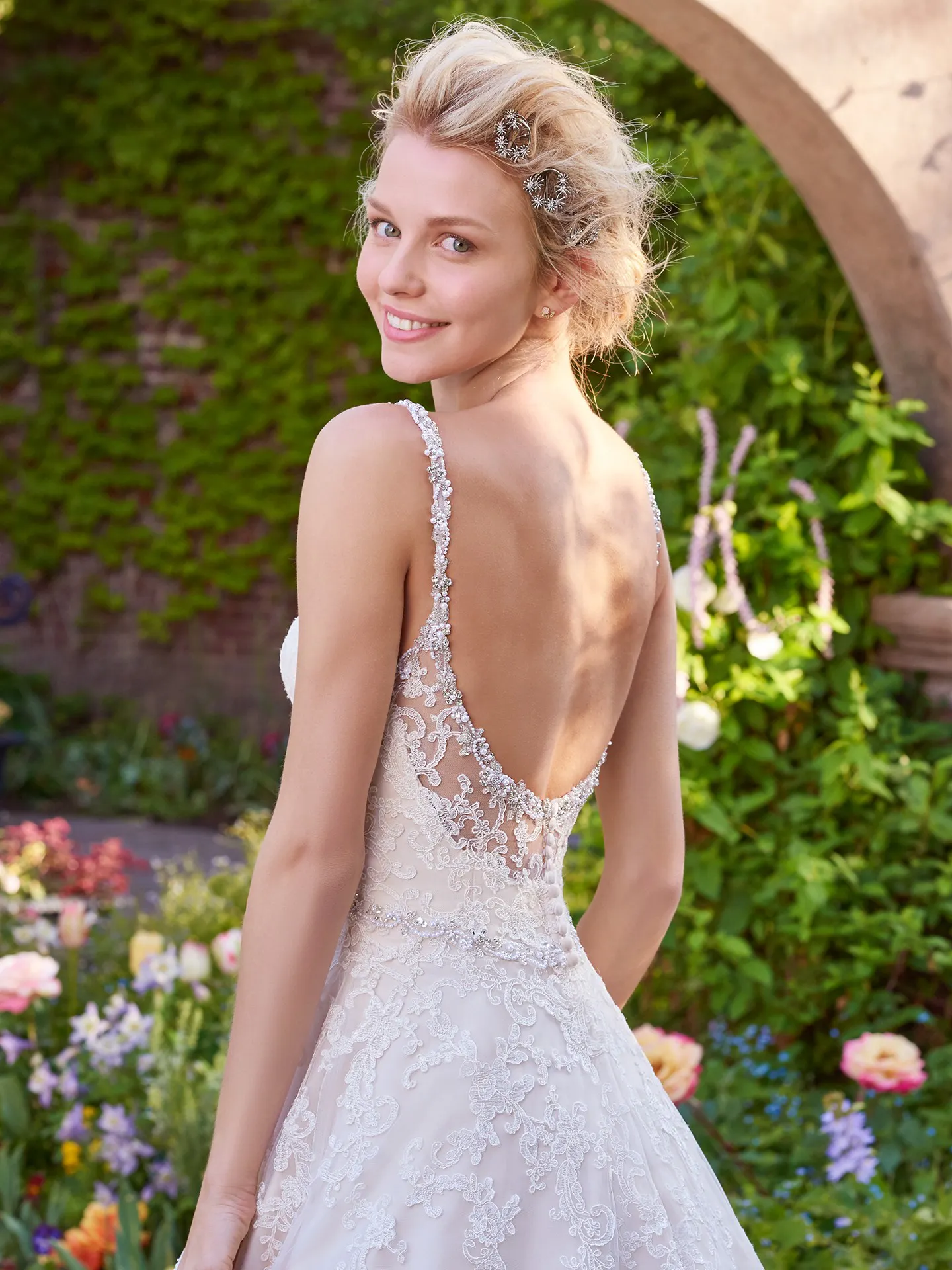 Allison   lace Wedding Dress by Rebecca Ingram