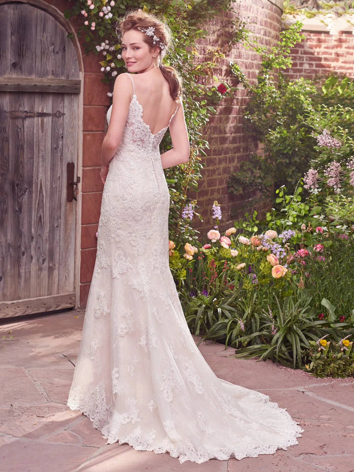 Drew  Lace Boho Wedding Dress by Rebecca Ingram