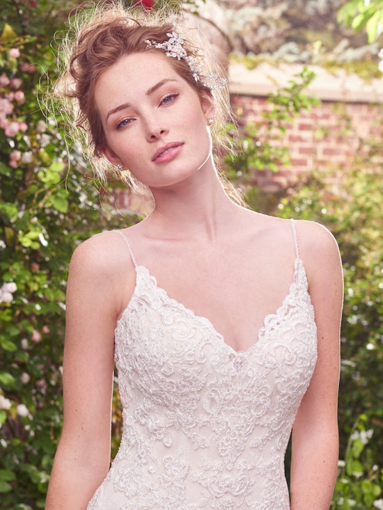 Drew (7RT412) Lace Boho Wedding Dress by Rebecca Ingram