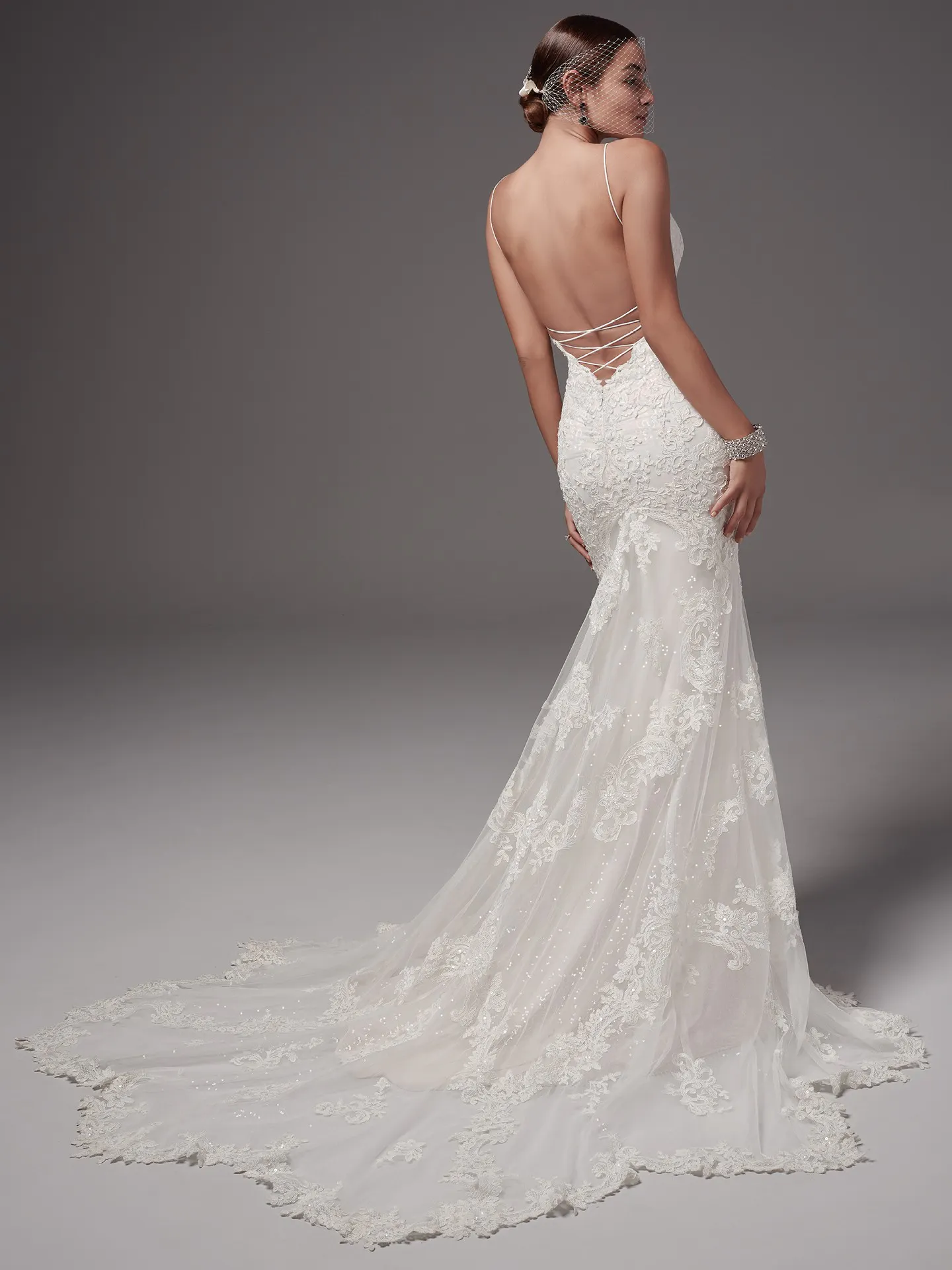 Bristol  Backless Lace Wedding Dress by Sottero and Midgley