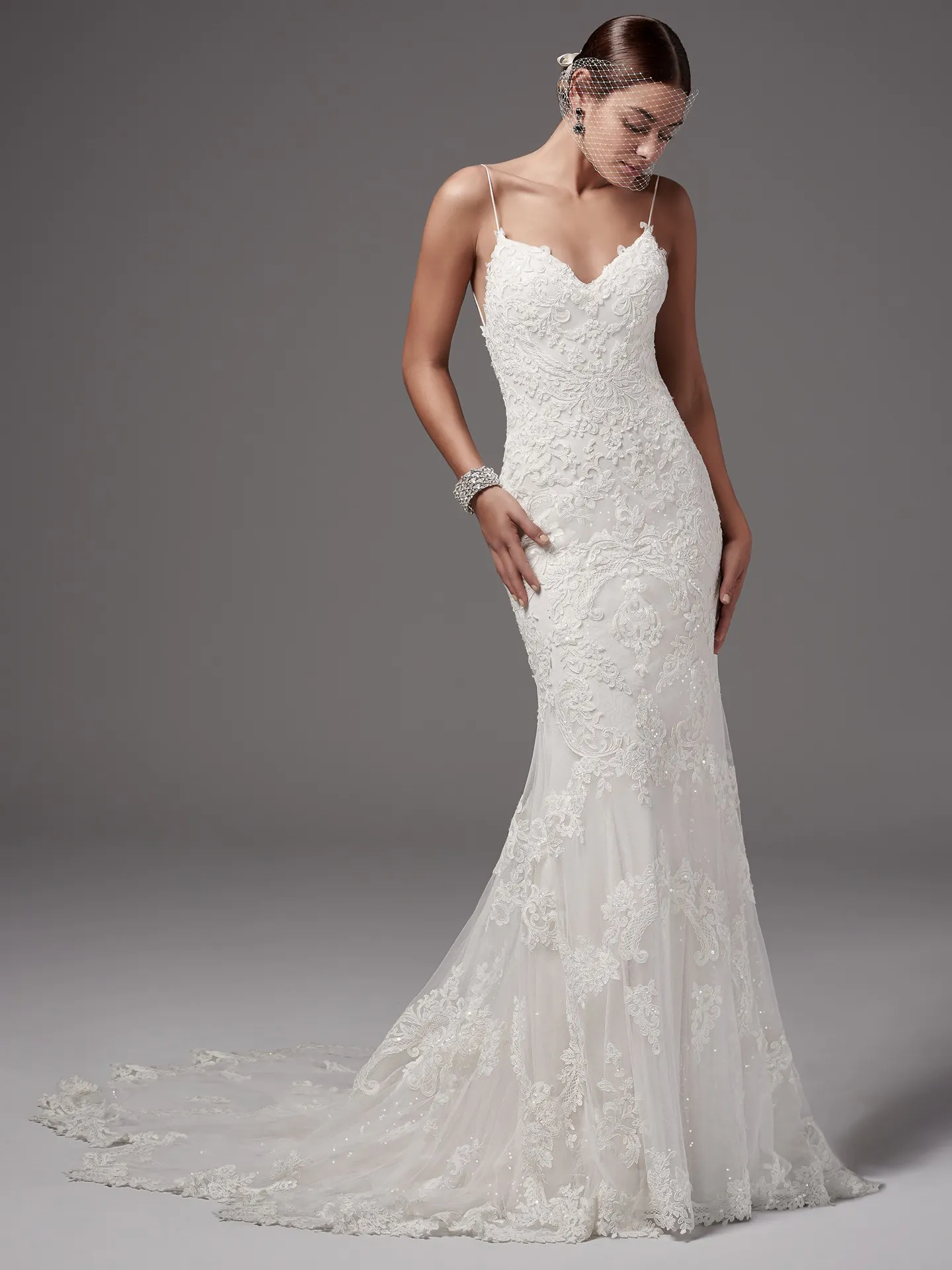 Bristol  Backless Lace Wedding Dress by Sottero and Midgley
