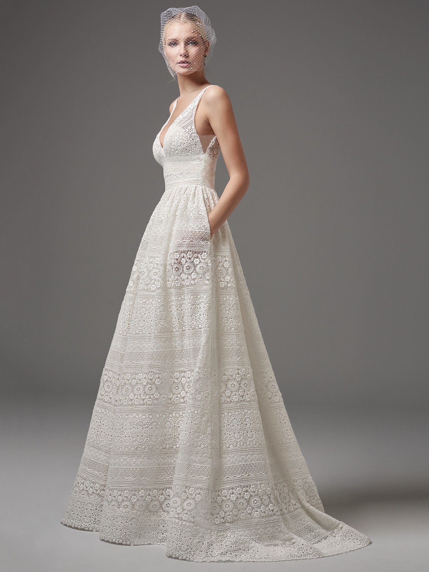 eyelet wedding dress