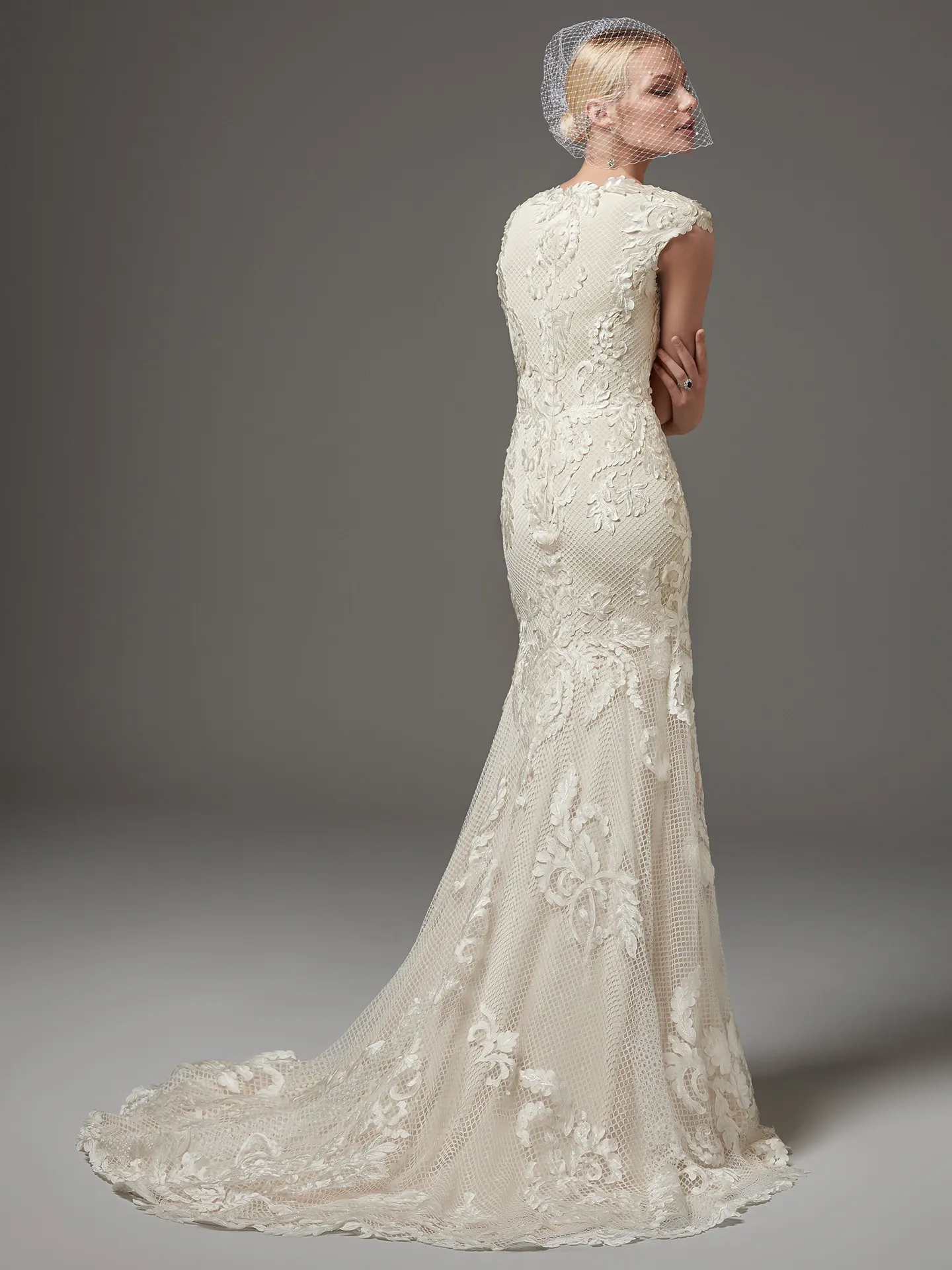 Suzanne Rose  Modest Lace Wedding Dress by Sottero and Midgley