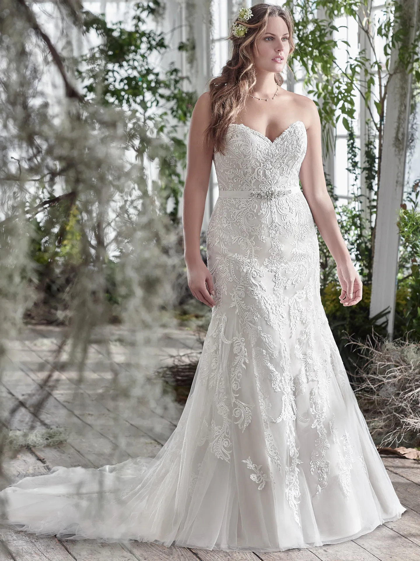 Winstyn  Vintage Lace Wedding Dress by Maggie Sottero