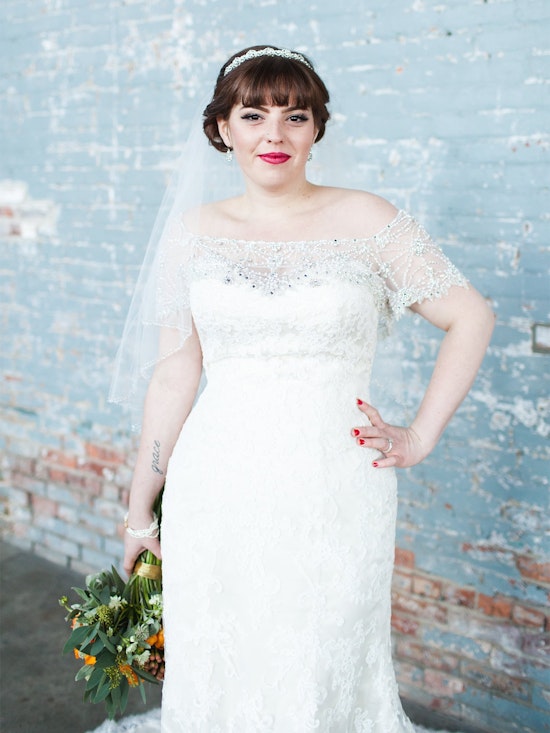 Chesney (4MS853JK) Vintage Lace Wedding Dress by Maggie Sottero