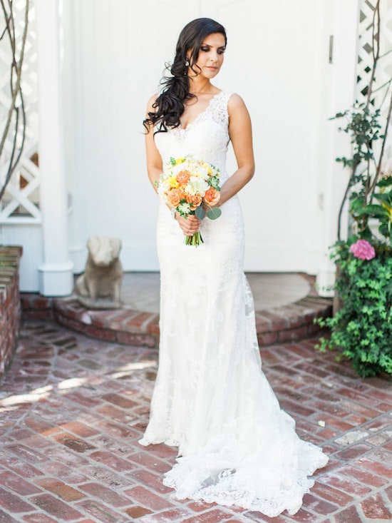 Melanie (4MS061) Vintage Lace Wedding Dress by Maggie Sottero