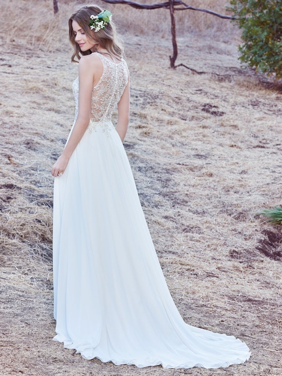 Maren (7MC940) Chiffon Boho Wedding Dress by Maggie Sottero