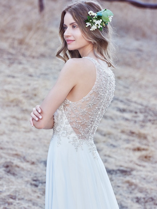 Maren (7MC940) Chiffon Boho Wedding Dress by Maggie Sottero