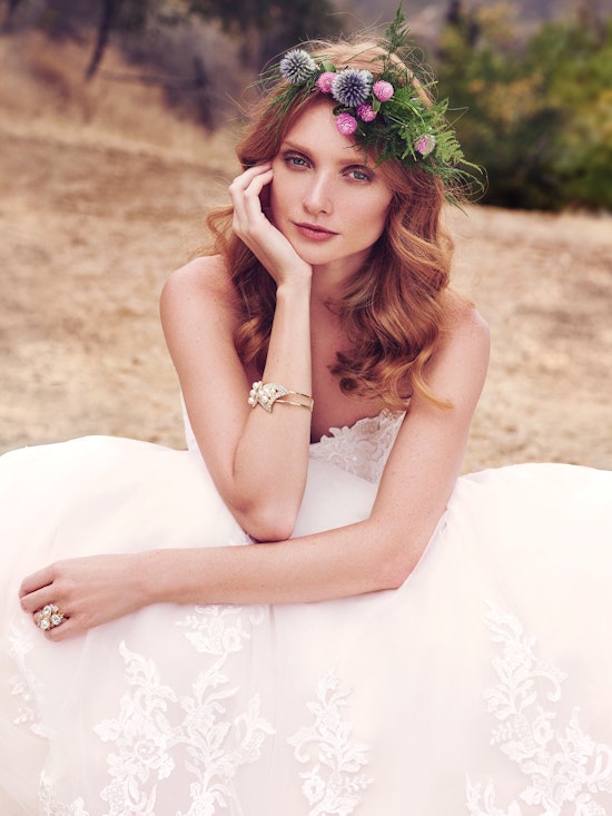 Irma (7MS933) Rustic Lace Wedding Dress by Maggie Sottero