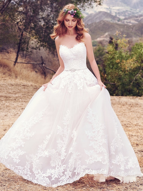 Irma (7MS933) Rustic Lace Wedding Dress by Maggie Sottero