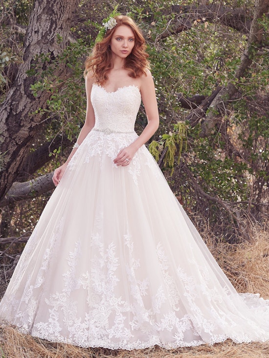 Irma (7MS933) Rustic Lace Wedding Dress by Maggie Sottero