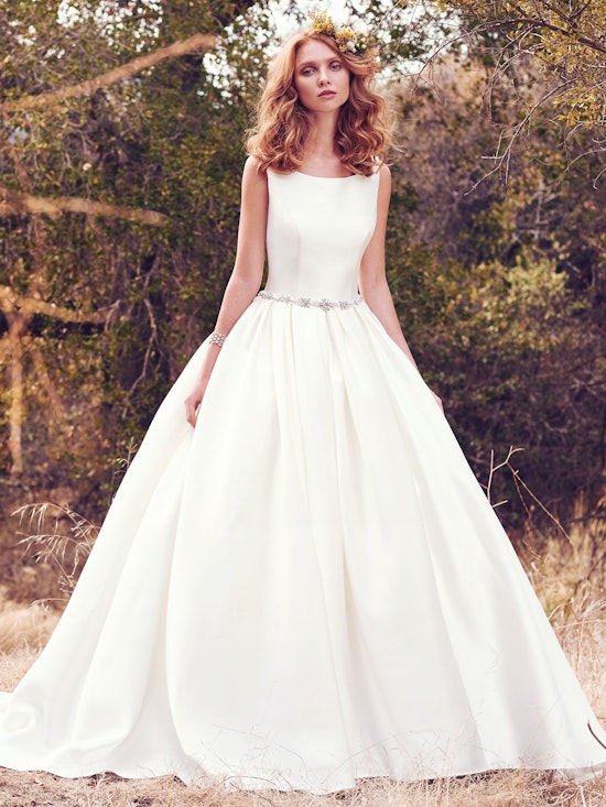 Verity (7MW941) Simple Ballgown Wedding Dress by Maggie Sottero