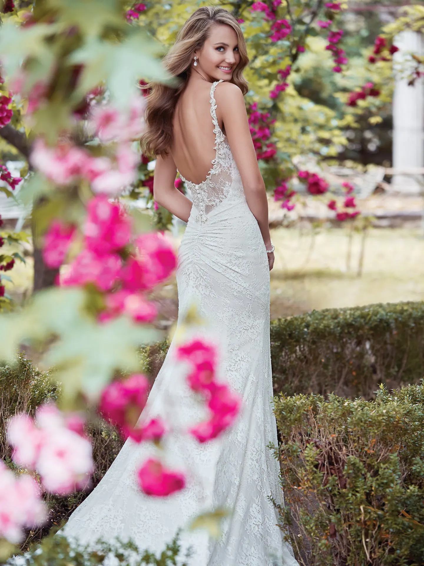 Helena  Lace Boho Wedding Dress by Rebecca Ingram