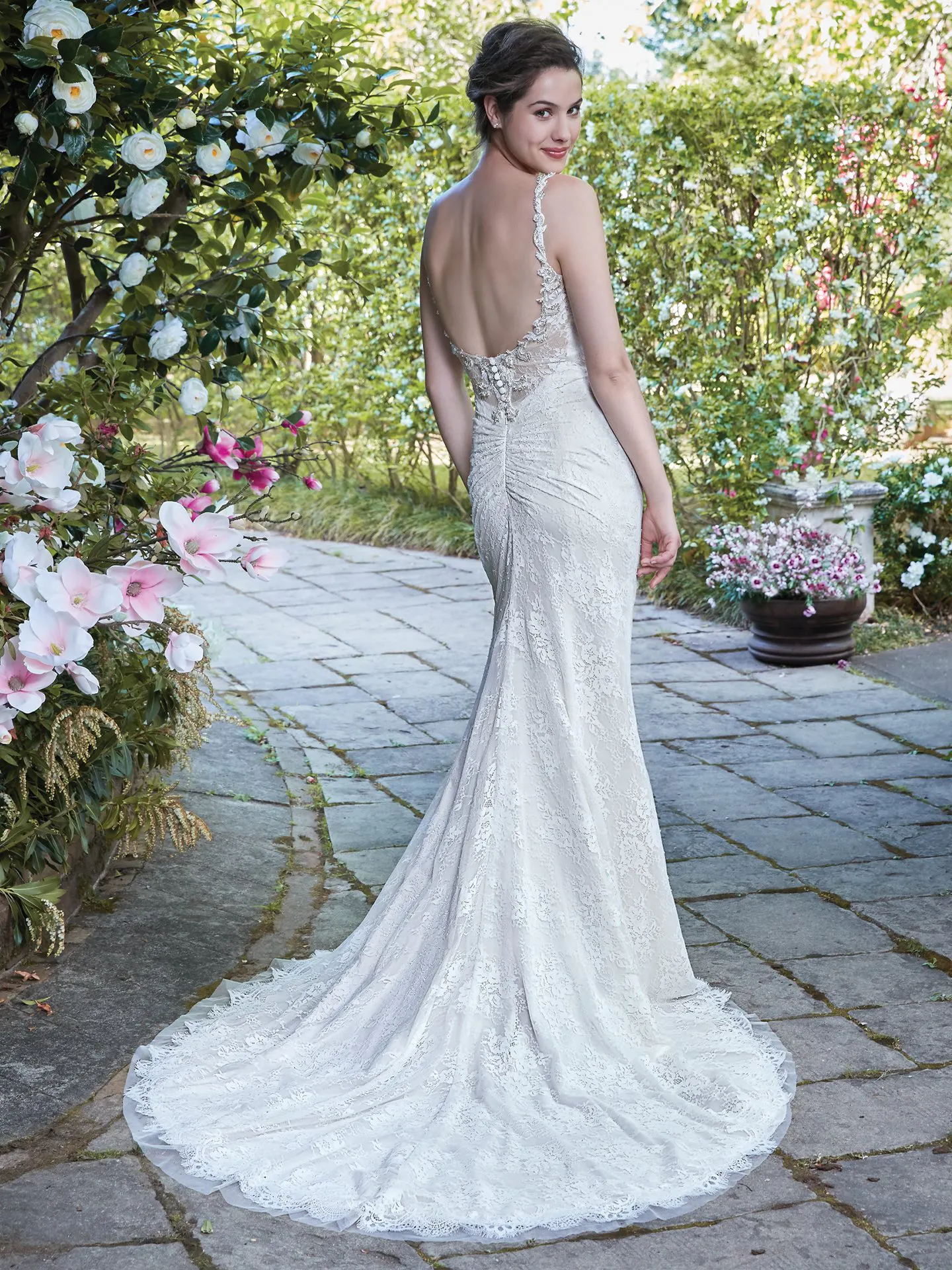 Helena  Lace Boho Wedding Dress by Rebecca Ingram
