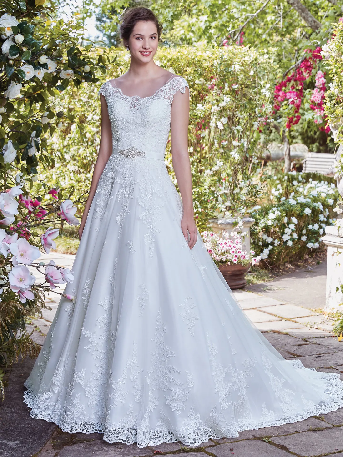 Kaitlyn   Lace Wedding Dress by Rebecca Ingram