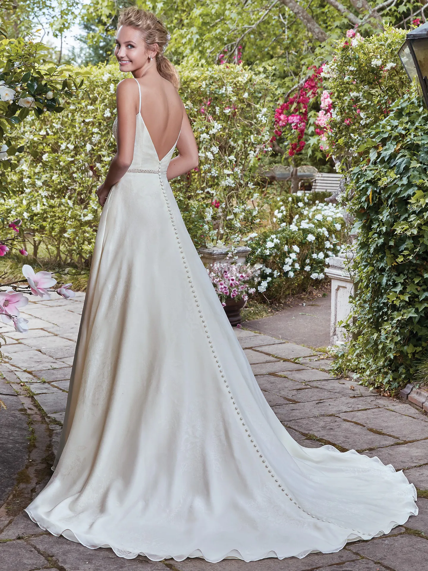 Isolde  A Line Wedding Dress by Rebecca Ingram