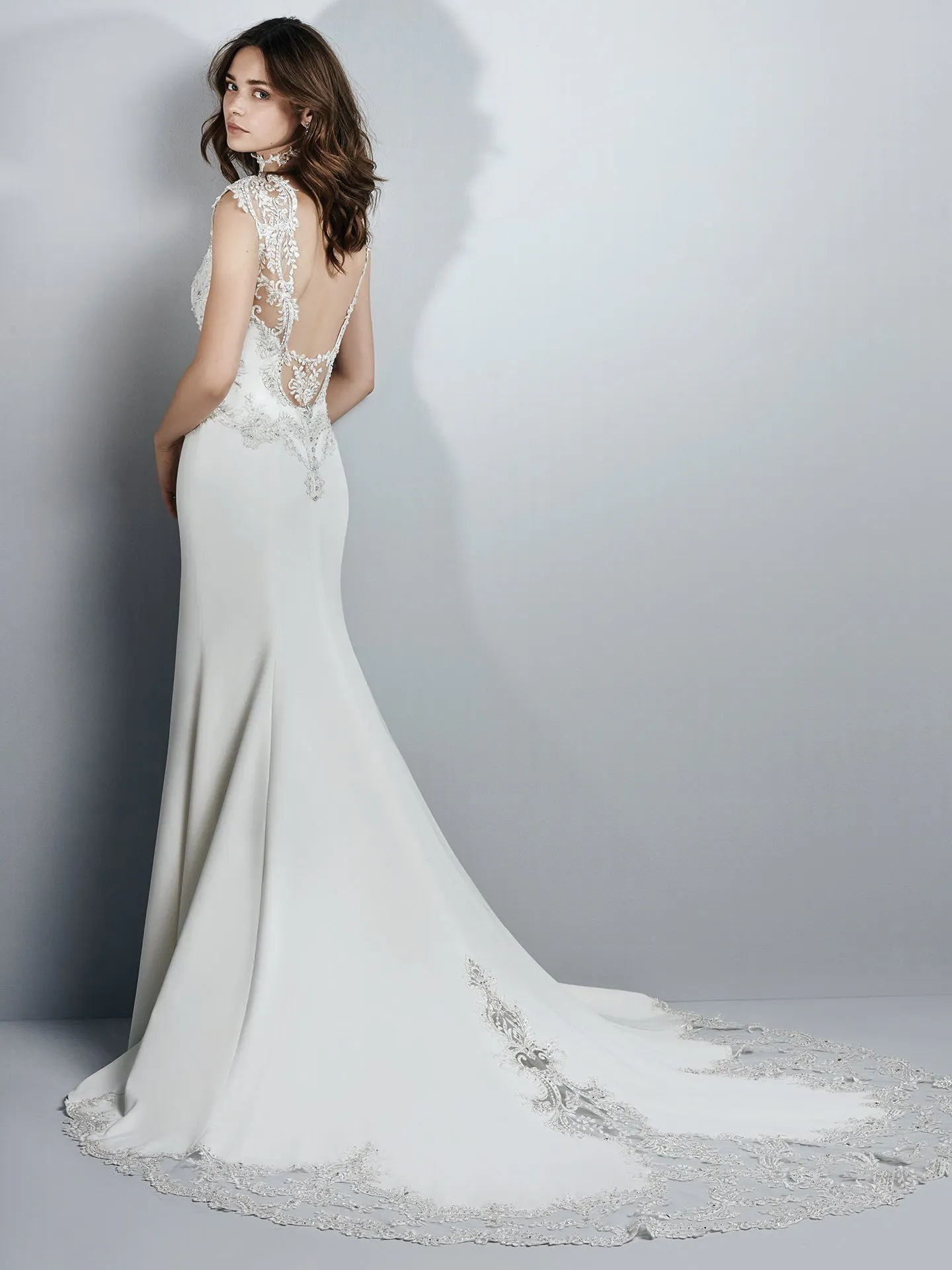 Kai  Boho Crepe Wedding Dress by Sottero and Midgley