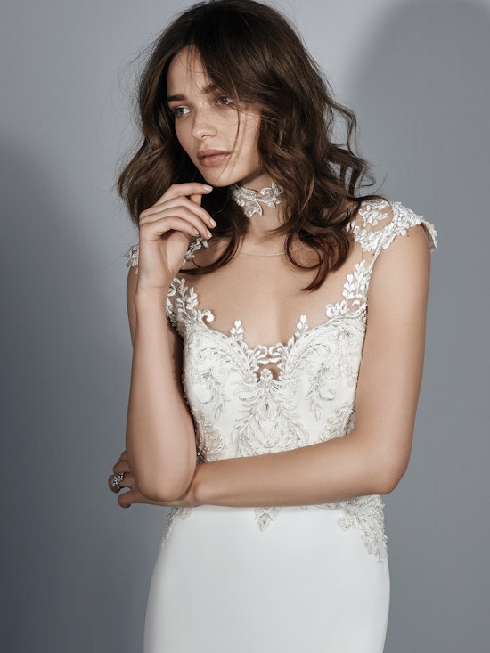 Kai (7SC997) Boho Crepe Wedding Dress by Sottero and Midgley 