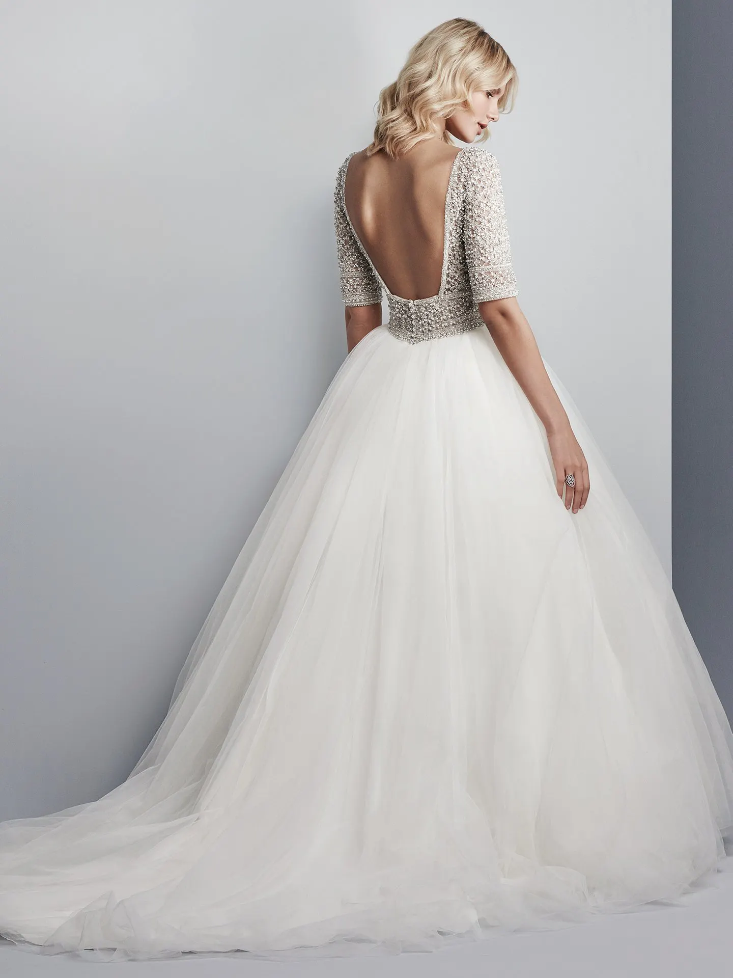 Allen Princess Sleeved Ballgown Wedding Dress by Sottero and Midgley