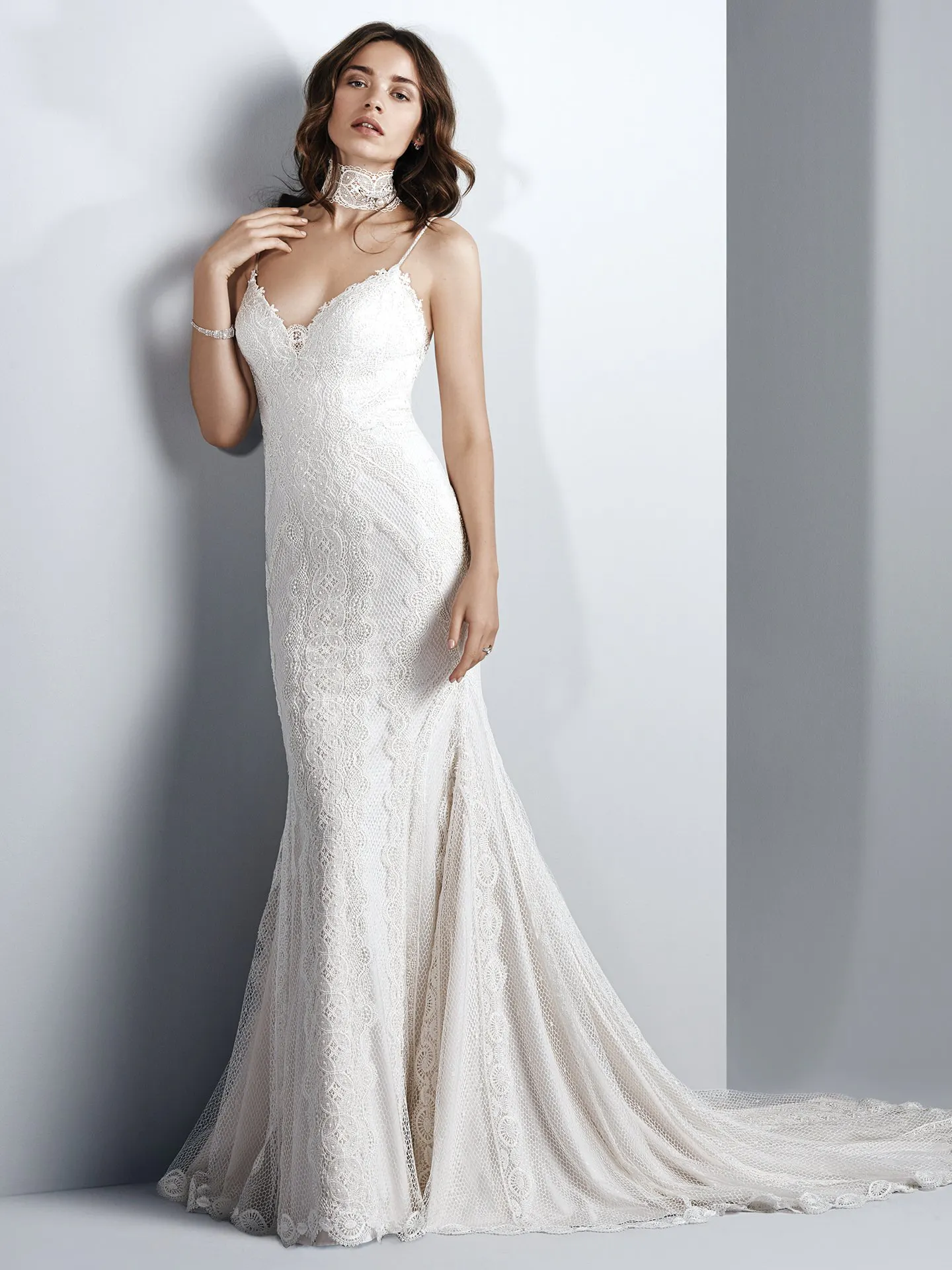 Narissa Boho Lace Wedding Dress by Sottero and Midgley
