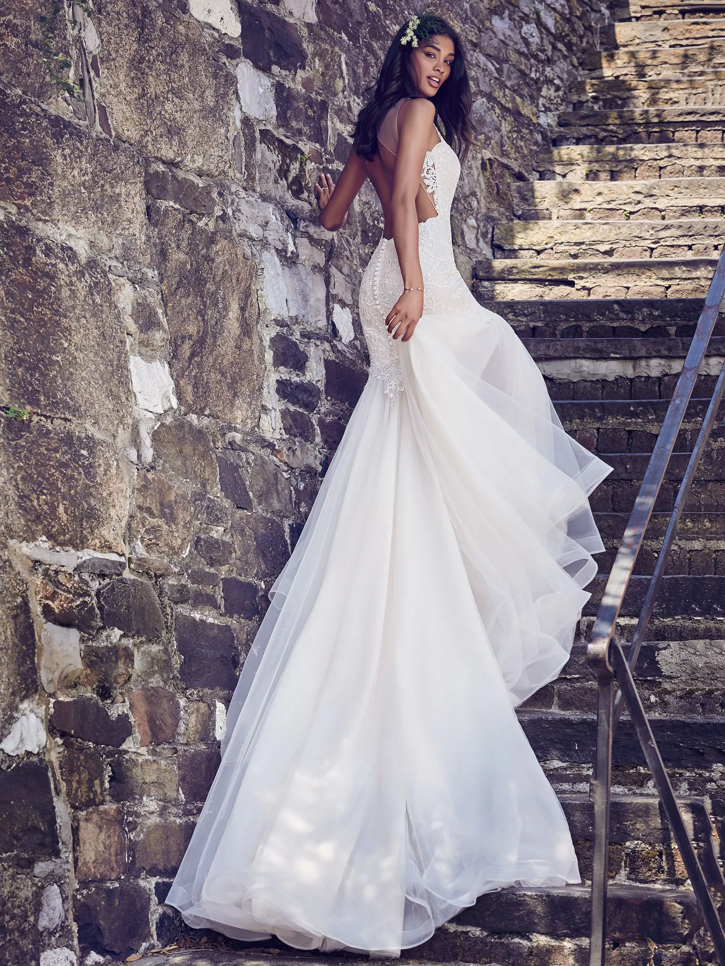 Adaleine  Sexy Lace Wedding Dress by Maggie Sottero