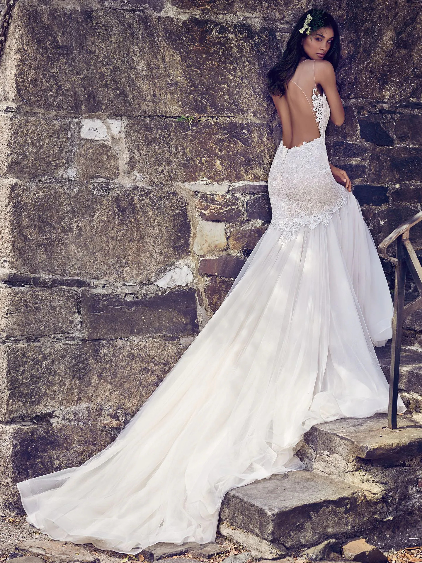Adaleine  Sexy Lace Wedding Dress by Maggie Sottero