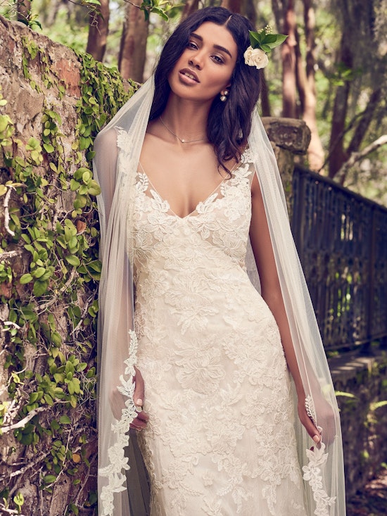 Charlotte (8MC502) Lace Boho Wedding Dress by Maggie Sottero