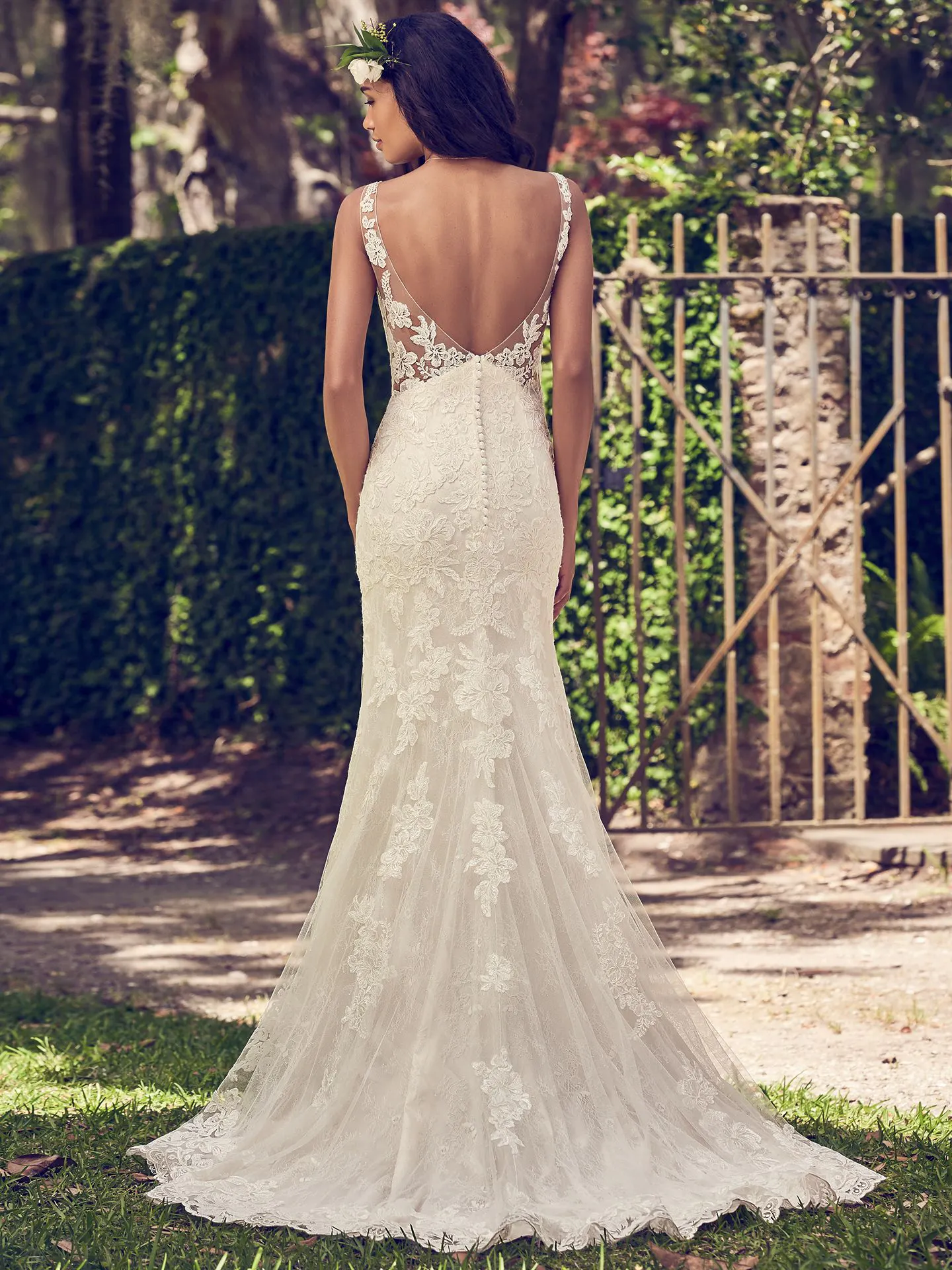 Charlotte  Lace Boho Wedding Dress by Maggie Sottero
