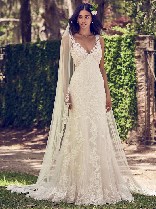 Charlotte (8MC502) Lace Boho Wedding Dress by Maggie Sottero