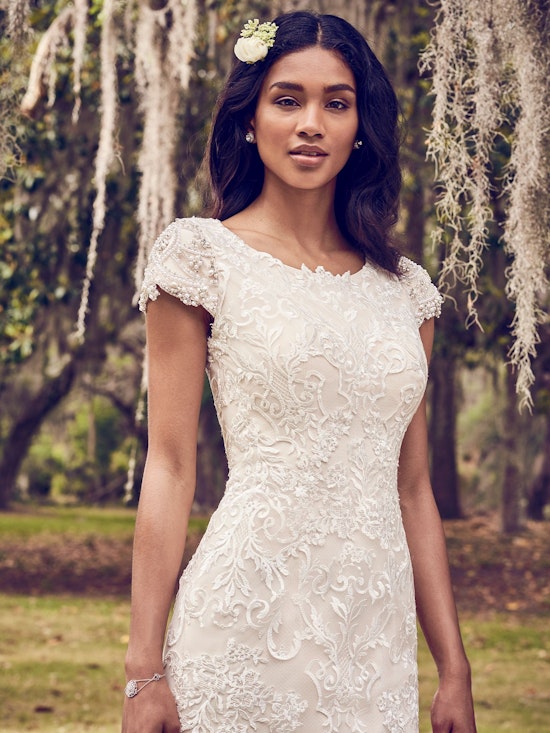 Daisha (8MS540) Lace Boho Wedding Dress by Maggie Sottero