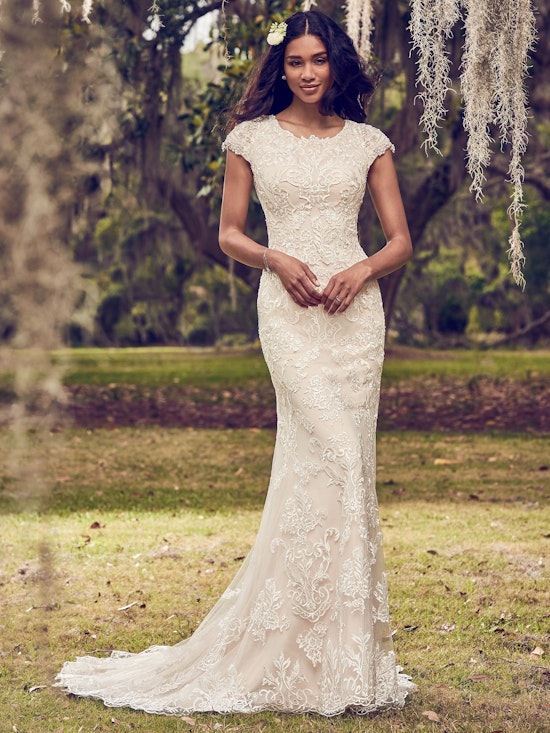 Daisha (8MS540) Lace Boho Wedding Dress by Maggie Sottero