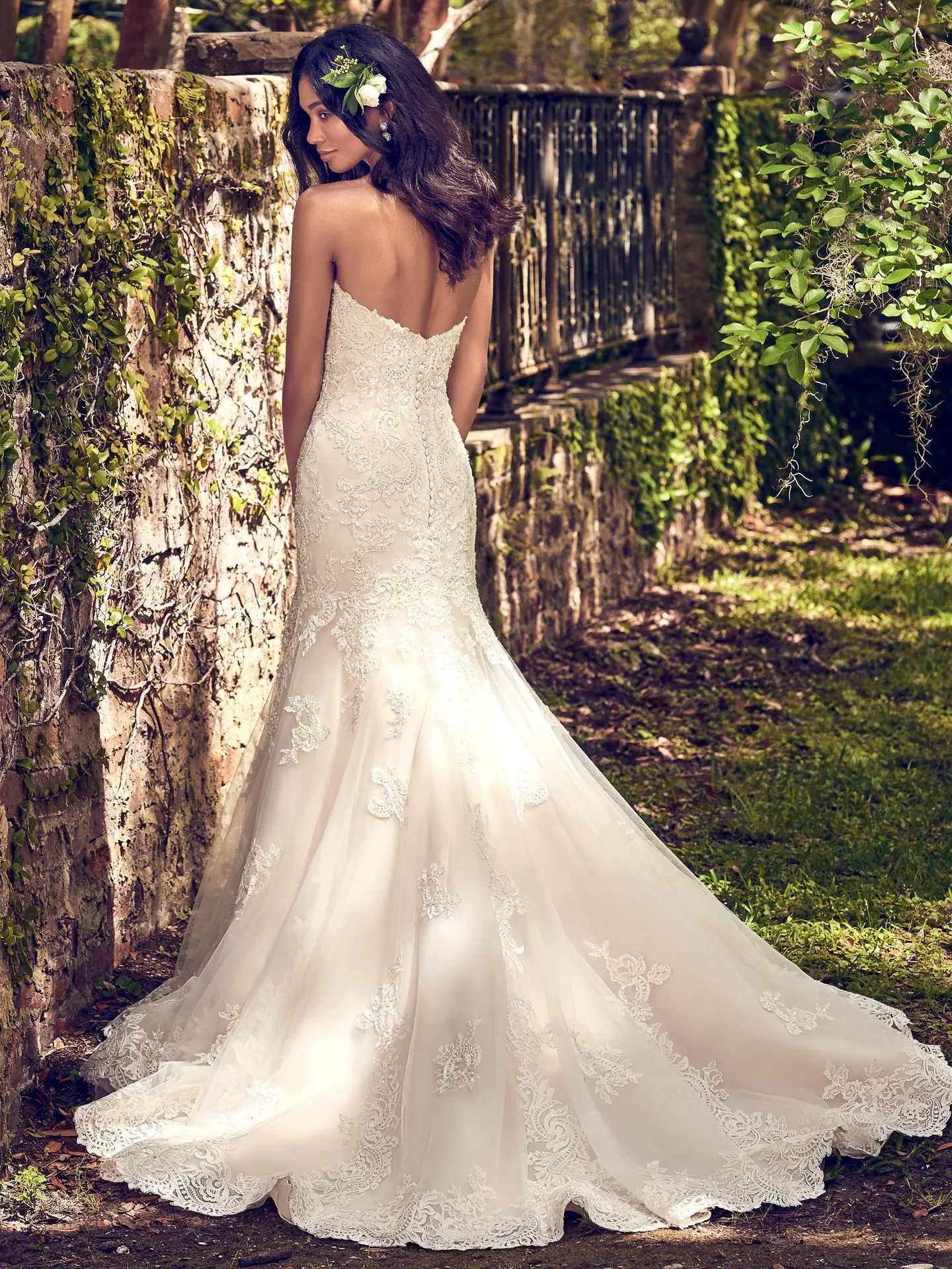 Saige  Rustic Lace Wedding Dress by Maggie Sottero