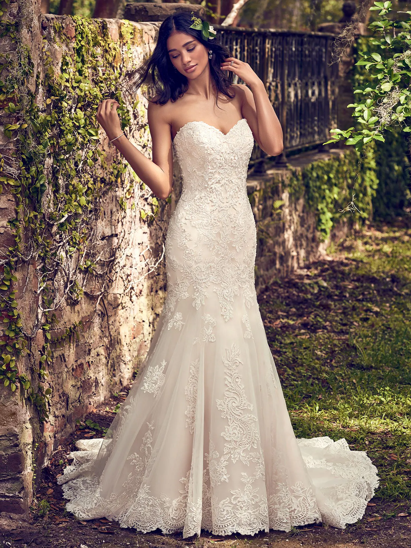 Saige  Rustic Lace Wedding Dress by Maggie Sottero