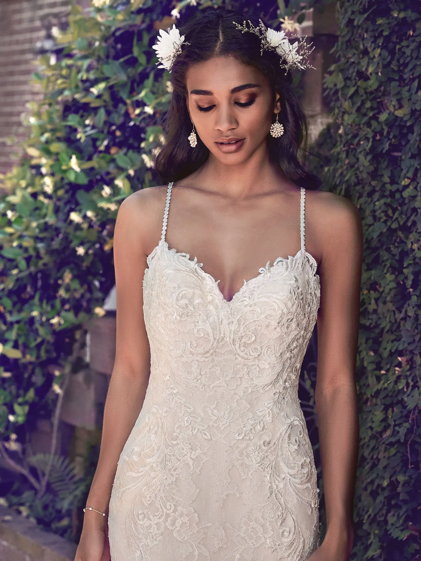 Teresa  Lace Boho Wedding Dress by Maggie Sottero