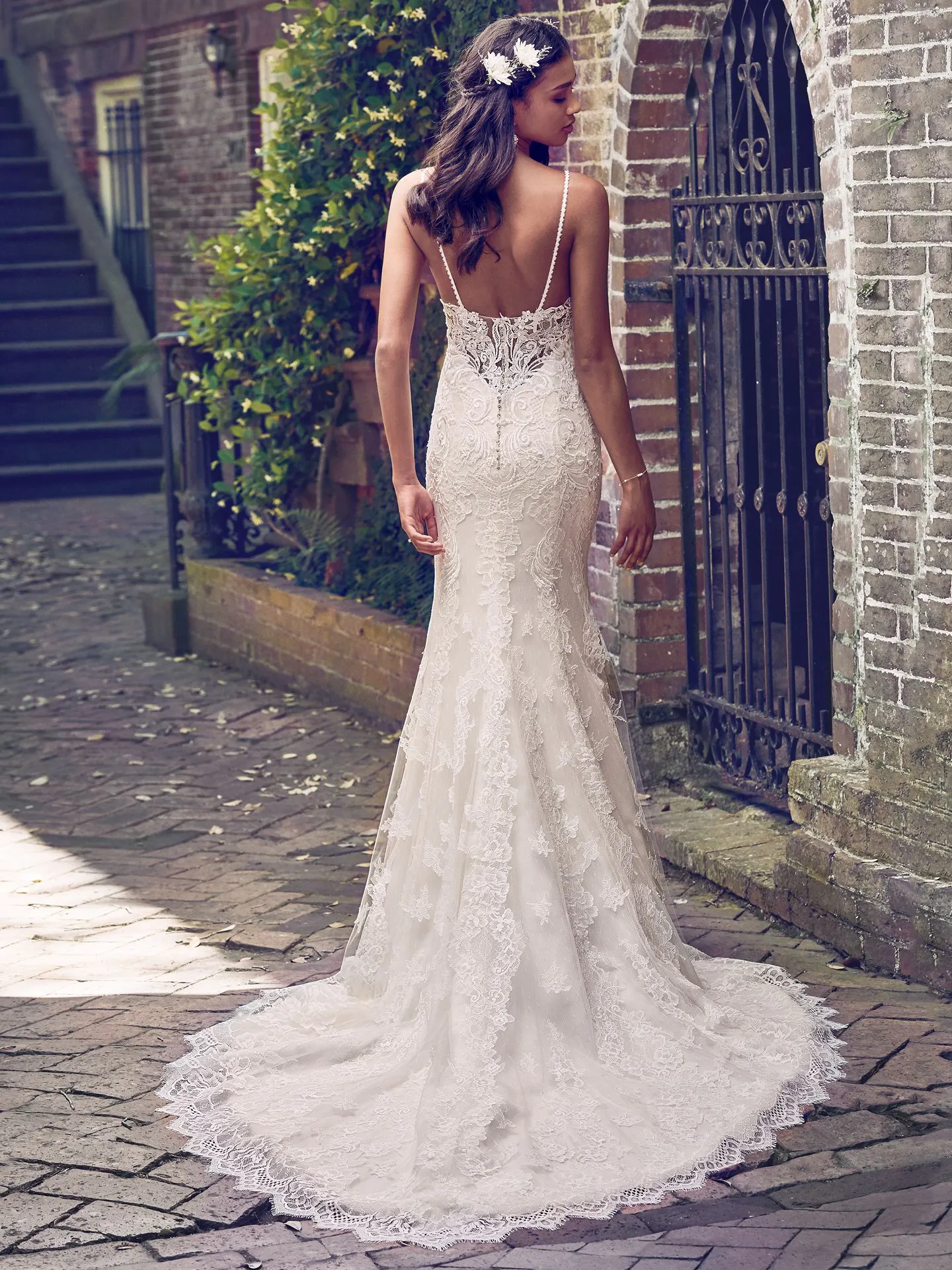 Teresa  Lace Boho Wedding Dress by Maggie Sottero